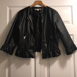 Adorable leather jacket!